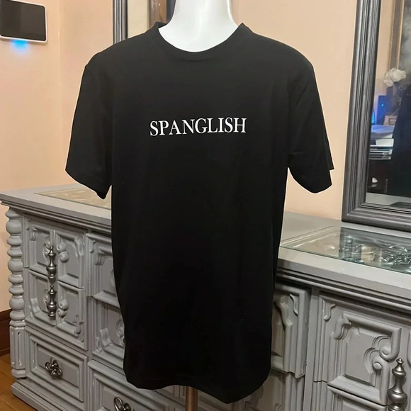 Spanglish Denim & Flower Ricky Singh Short Sleeve Funny Graphic Shirt Small Tee - Picture 7 of 10